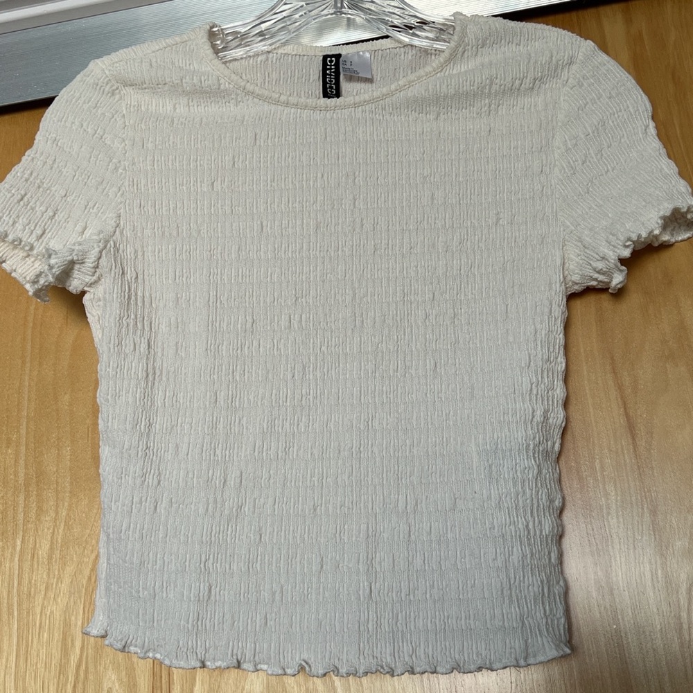 White crop top